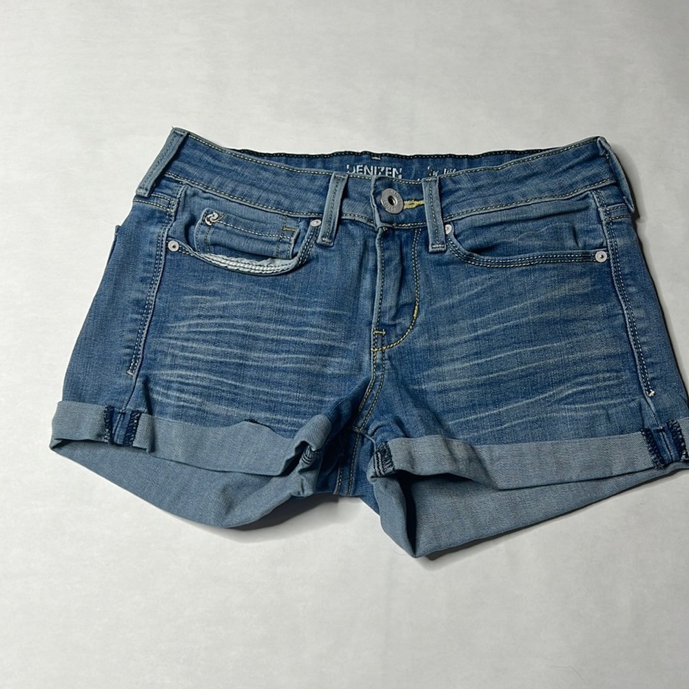 Light blue jean shorts